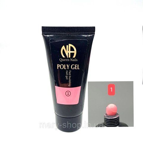 Полигель (акригель) для ногтей Queen Nails №01, 60 мл 009719 фото