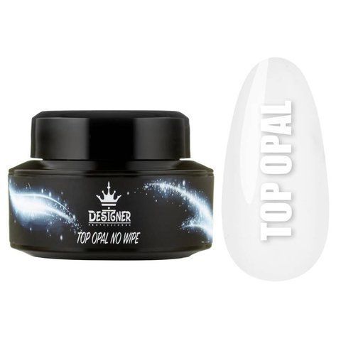 Топовое покрытие 15 мл. Top Opal Designer (Дизайнер Профессионал) с блестками в банке без липкого слоя 001762 фото
