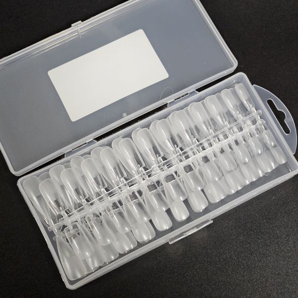 Типсы гелевые для наращивания ногтей Starlet Professional Rapid Forms 240 шт., микс форм, прозрачные матовые 005033 фото