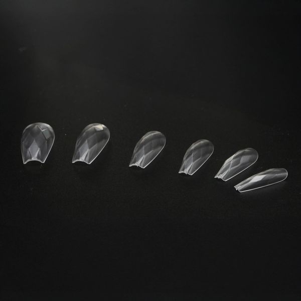 Гелеві типси Global Fashion з грануванням Misscheering 3D Diamond #05 (Oval)​​​​​​​ - 120шт. (12 розмірів) Mary256 фото