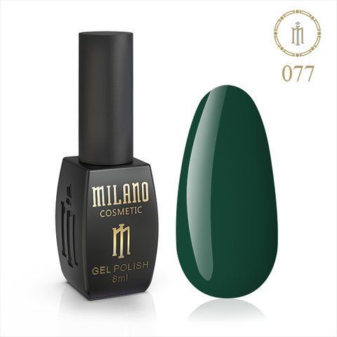 Гель Лак MILANO 8мл. No 077 (Смарагд) 02980 фото