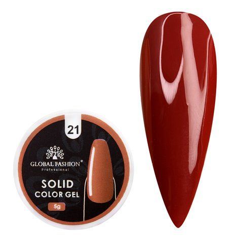 Гель-краска повышенной плотности, Solid color gel Global Fashion 5г, №21 005835 фото