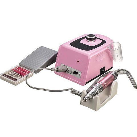 Фрезер з дисплеєм для манікюру та педикюру Nail Drill ZS-715 PRO Рожевий 008502 фото