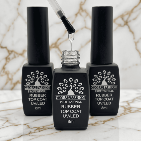 Каучуковий топ з липким шаром Global Fashion Black Elite Rubber Top 8мл.  Mary008 фото