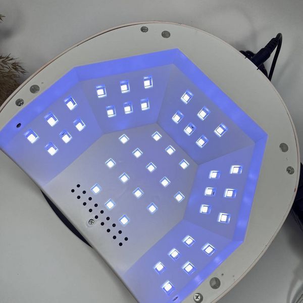 UV/LED лампа для геля и гель-лака Т6 на 160 W Розовая 004833 фото