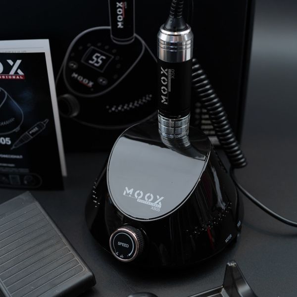Фрезер Moox Professional X805 для манікюру та педикюру на 55 000 об./хв. та 80W. (Чорний) 0006687 фото