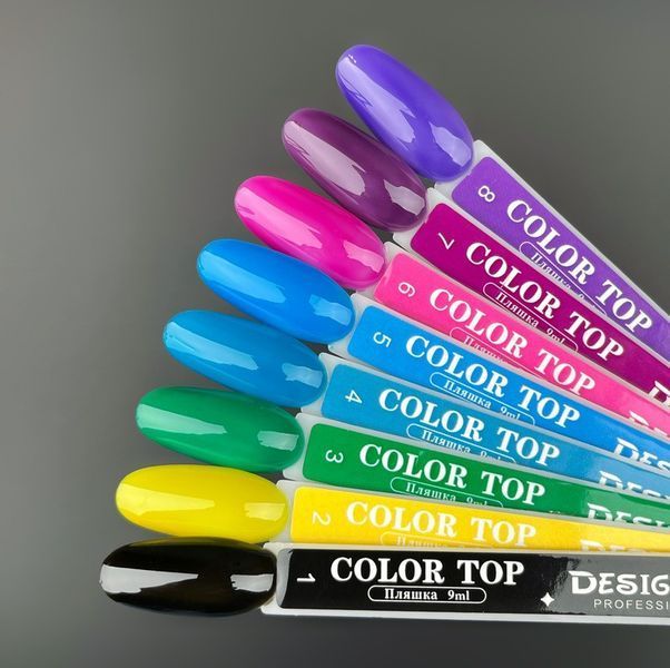 Цветное топовое покрытие витражное Color Top Designer Professional 9 мл. №17 010220 фото