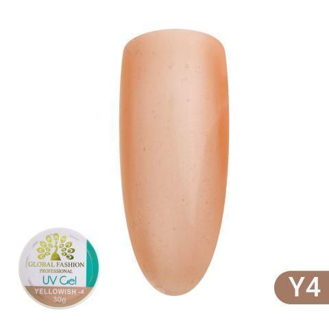 Гель для нарощування нігтів Global Fashion Yellowish-4 30g. 000768 фото