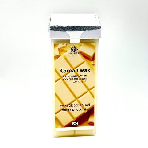 Віск для депіляції у картриджі Global Fashion, Korean wax, 100мл, White chocolate Nat-0610 фото