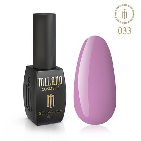 Гель Лак MILANO 8мл. No 033 (САХАРНИЙ ЛІЛОВИЙ) 02936 фото