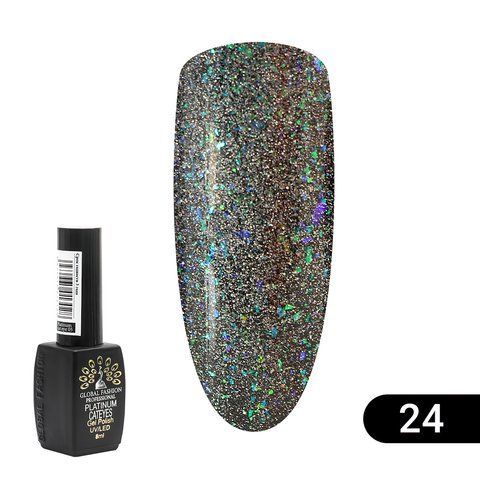 Гель-лак кошачий глаз Platinum cat eye Global Fashion №24, 8 мл 009337 фото