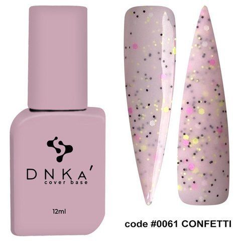 Dnka Cover Base 12мл. №61 Confetti 002567 фото