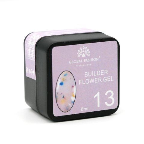 Гель для нарощування та зміцнення нігтів Global Fashion Flower Builder Gel 8g. №13 Mary313 фото