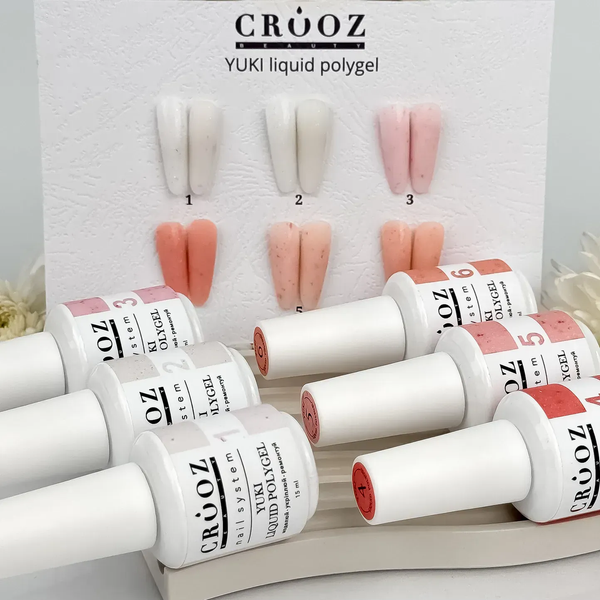 Рідкий полігель із шиммером Сrooz YUKI liquid polygel 15мл. №04 Mary213 фото