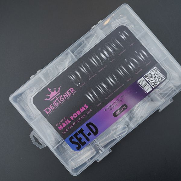 Набор разные верхние формы для наращивания ногтей Designer Professional SET-D Nat-0409 фото