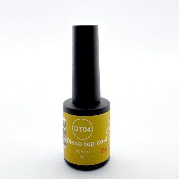Disco Top Coat Bee Nails DT04 8ml (blue) Nat-0460 фото