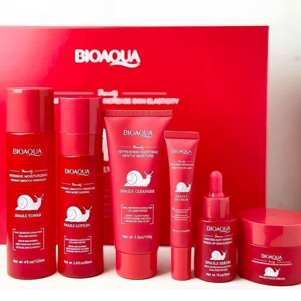 Подарочный набор средств для антивозрастного ухода за кожей лица Bioaqua Snail Firm Gift Box с муцином улитки 0006658-2 фото