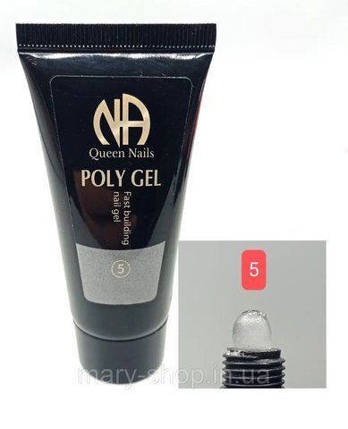 Полигель (акригель) для ногтей Queen Nails №05, 60 мл 009721 фото