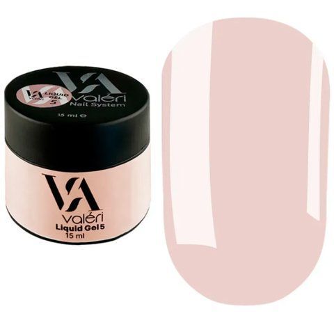 Гель для нарощування 15 мл Liquid Gel Valeri № 5 Nat-0804 фото