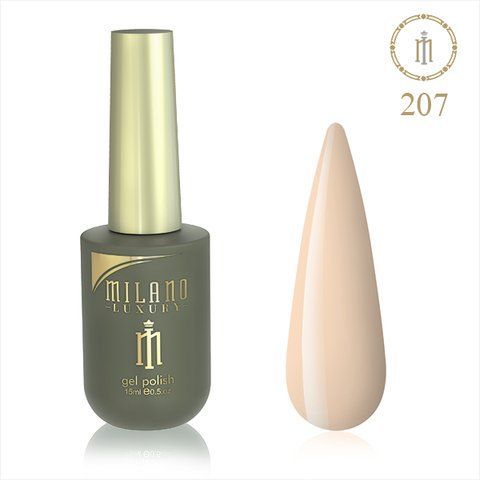 Гель-лак MILANO LUXURY 15 мл No 207 (Кукурудзяний шовк) 01357/207 фото