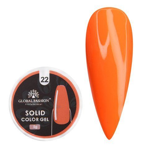 Гель-краска повышенной плотности, Solid color gel Global Fashion 5г, №22 005836 фото