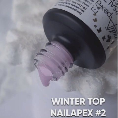 Winter Top Nailapex рожевий із блиском №2, 15мл. 009872 фото