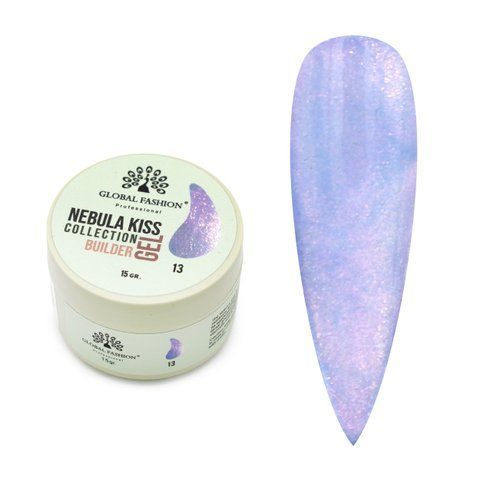 Гель для наращивания и урепления ногтей Global Fashion Nebula Kiss Builder Gel 15g. №13 Mary358 фото