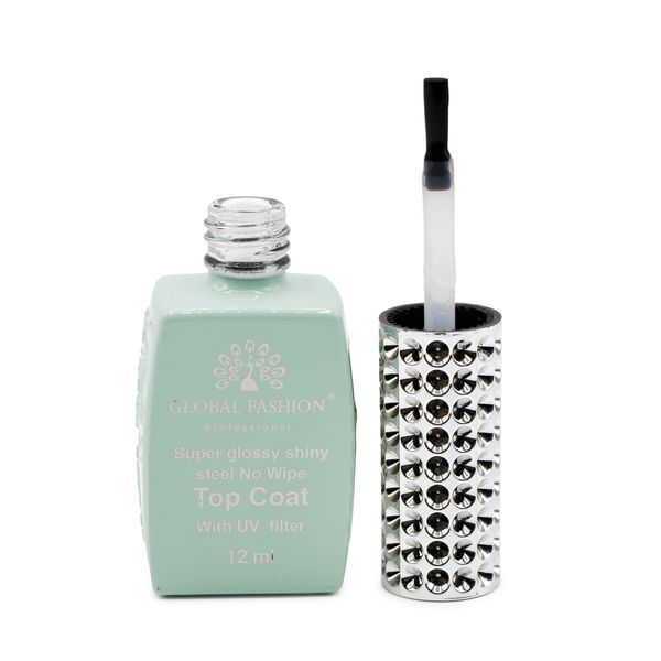 Топ с UV-фільтром Global Fashion Super Glossy Shiny Top Coat with UV filter 12мл. Mary009 фото