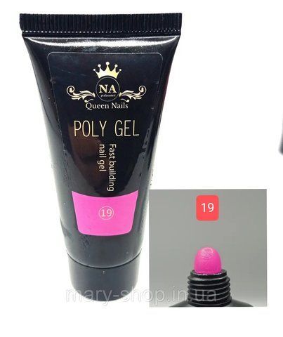 Полигель (акригель) для ногтей Queen Nails №19, 60 мл 009727 фото