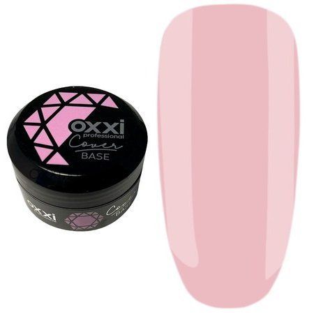 Камуфлирующая база для гель-лака Oxxi Professional Cover Base 30 мл № 23 нежно-розовая 004682 фото