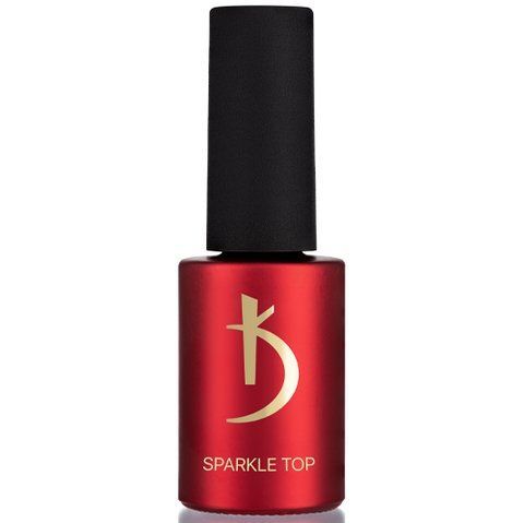 Верхнее покрытие для гель лака с блестками, 7 мл - Sparkle Top Kodi professional 007408 фото