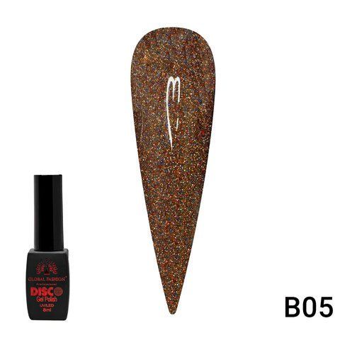 Гель-лак Disco Gel Polish, Global Fashion, Светоотражающий, 8 мл № B05 004093 фото