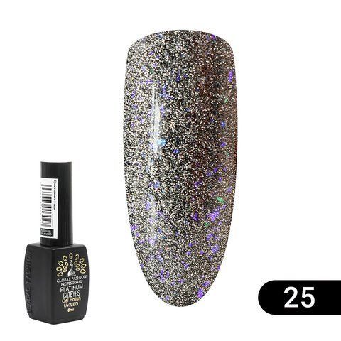 Гель-лак кошачий глаз Platinum cat eye Global Fashion №25, 8 мл 009338 фото