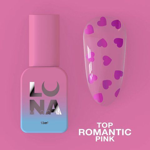 Топ для гель-лака LUNA Top Romantic Pink 13мл. Nat1004 фото