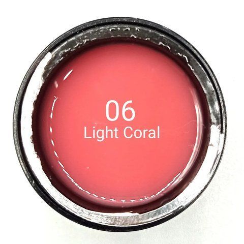 Гель для наращивания ногтей Queen Nails № 06 Light Coral (камуфлирующий) 15 г 003731 фото