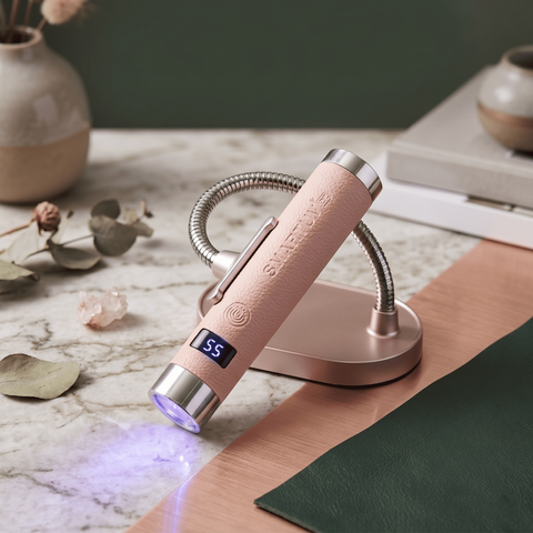 UV/LED-ліхтарик на акумуляторі з підставкою A.N.D SMARTUV N2 Intelligent AI Sensor 5Вт. PINK Mary015 фото
