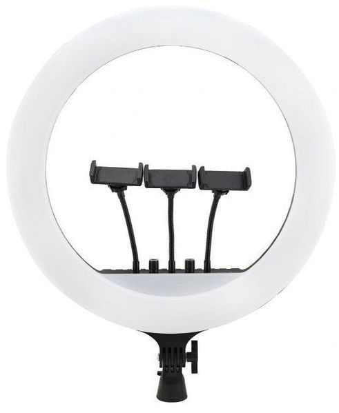 Кільцева світлодіодна Led лампа із затискачем для телефона RGB LED RL-18 081121 фото