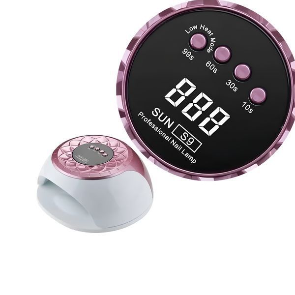 LED/UV мощная лампа с дисплеем для маникюра и педикюра SUN S9 на 268 Вт. (Pink) Nat-0910 фото