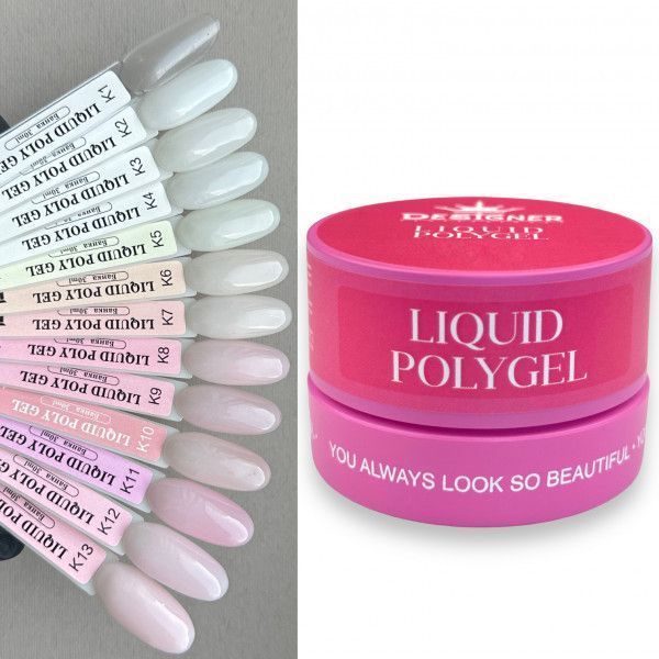 Рідкий Полігель Designer Liquid Polygel 30мл. K5 Creamy Vanilla 009155 фото