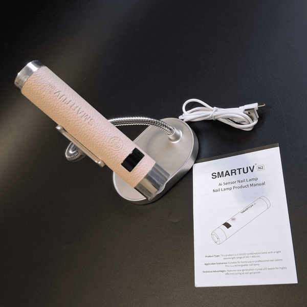 UV/LED фонарик на аккумуляторе с подставкой A.N.D SMARTUV N2 Intelligent AI Sensor 5Вт. PINK Mary015 фото