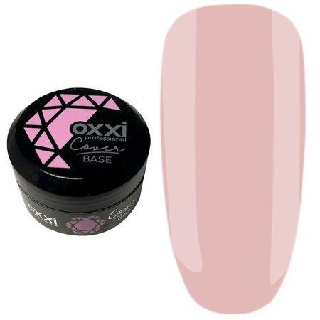 Камуфлирующая база для гель-лака Oxxi Professional Cover Base 30 мл № 24 светло персиково-розовая 004683 фото