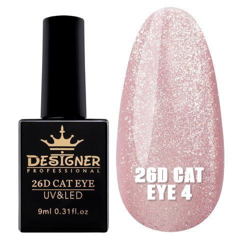 Гель-лак Designer 26D Cat Eye "Кішне око" 9 мл. № 4 04333 фото