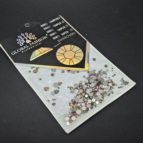 Декор для ногтей Global Fashion Swarovski Камни цветные, размер микс 008512 фото