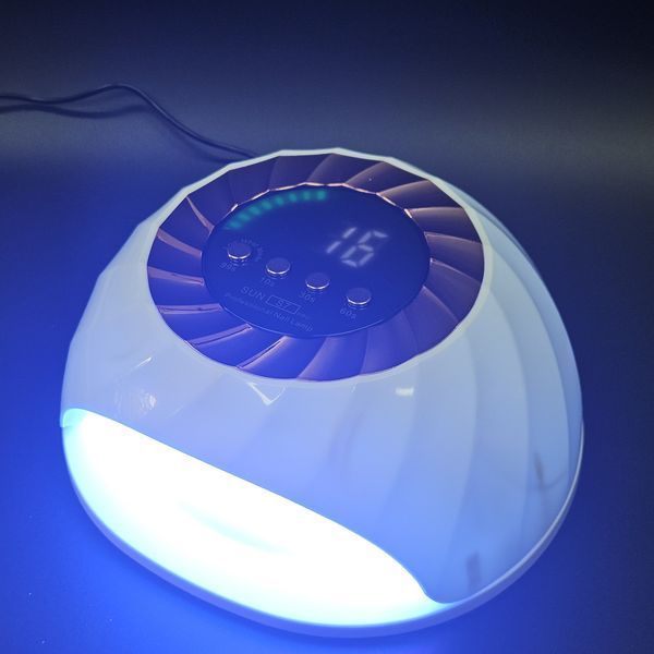 LED/UV мощная лампа с дисплеем для маникюра и педикюра SUN S7 на 268 Вт. (Gold) Nat-0911 фото