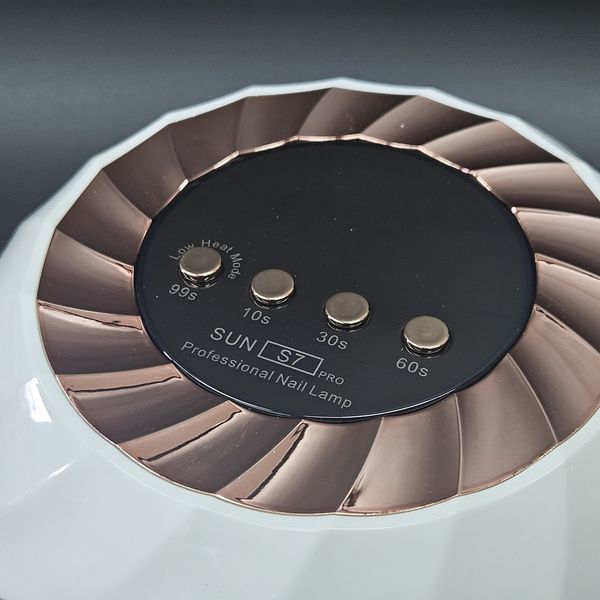 LED/UV мощная лампа с дисплеем для маникюра и педикюра SUN S7 на 268 Вт. (Gold) Nat-0911 фото