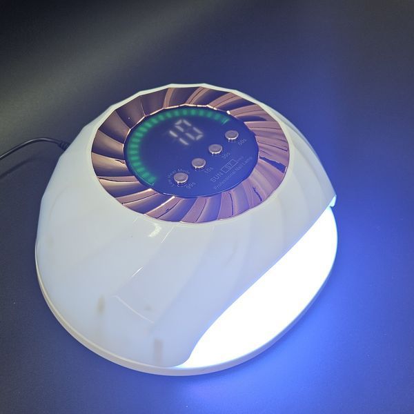 LED/UV мощная лампа с дисплеем для маникюра и педикюра SUN S7 на 268 Вт. (Gold) Nat-0911 фото