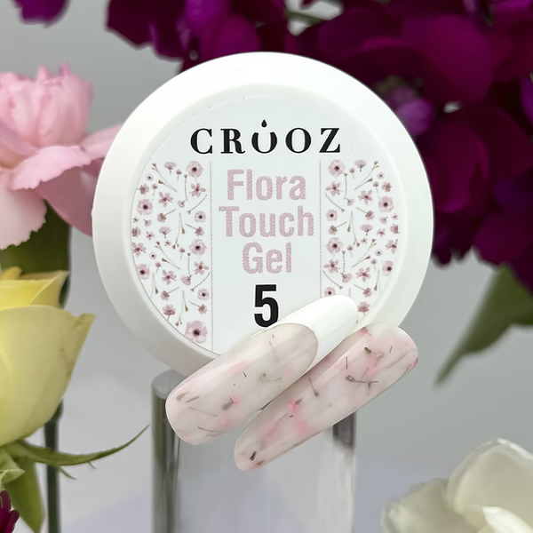 Гель для наращивания ногтей с сухоцветами Crooz Flora Touch Builder Gel 15мл. №05 Mary165 фото