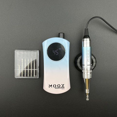 Фрезер Мокс IX10 (Gradient Blue) на акуммуляторе 45 000 об./мин. и 35 W. для маникюра и педикюра 0006696 фото