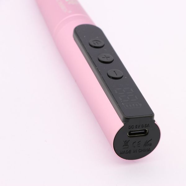 Аккумуляторный аппарат для маникюра и педикюра Global Fashion T7A на 35000RPM Pink Nat-0125 фото