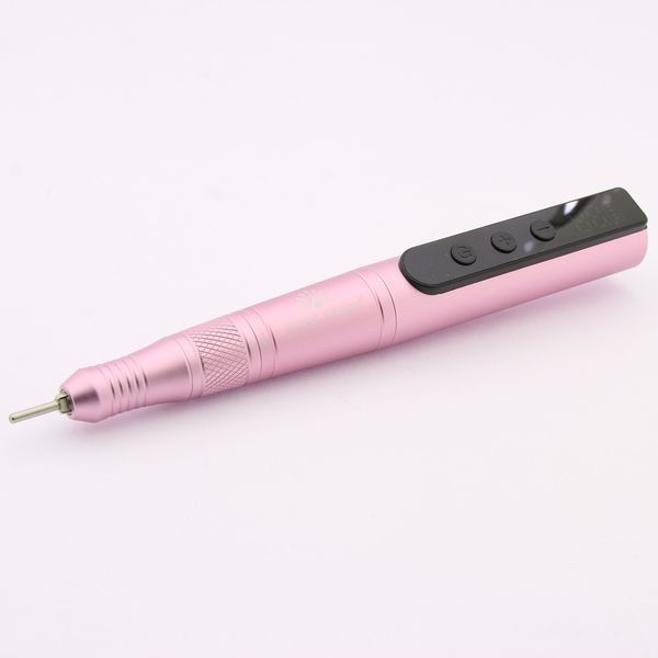 Аккумуляторный аппарат для маникюра и педикюра Global Fashion T7A на 35000RPM Pink Nat-0125 фото